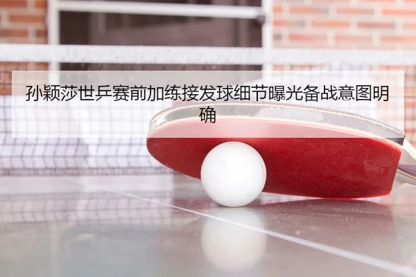 孙颖莎世乒赛前加练接发球细节曝光备战意图明确